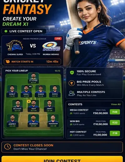 101zwin (101z) fantasy cricket & matchday visual 3